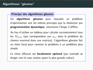 Mémoïsation et Programmation Dynamique : Optimisation des Algorithmes ...