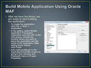 MMostafa Develop Mobile Application For Oracle EBS | PPTX