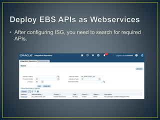 MMostafa Develop Mobile Application For Oracle EBS | PPTX