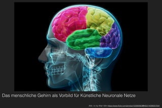 Das menschliche Gehirn als Vorbild für Künstliche Neuronale Netze
Abb. cc by Allan Ajifo https://www.ﬂickr.com/photos/125992663@N02/14599057004
 