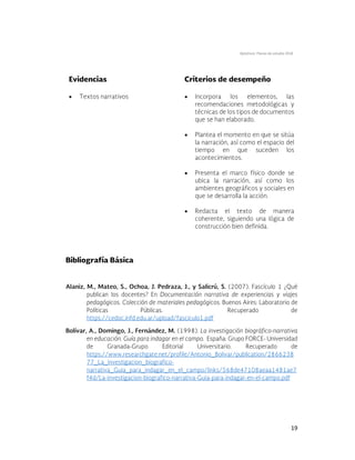 Optativos. Planes de estudio 2018
19
 



 