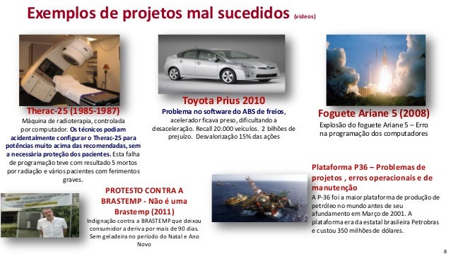 Exemplos de projetos mal sucedidos no brasil