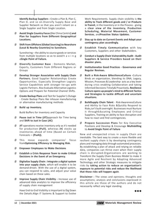 Supply Chain Disruptions Resilience By Sn Panigrahi Pdf