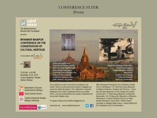 CONFERENCE FLYER
(Front)
 