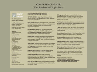 CONFERENCE FLYER
With Speakers and Topic (Back)
 