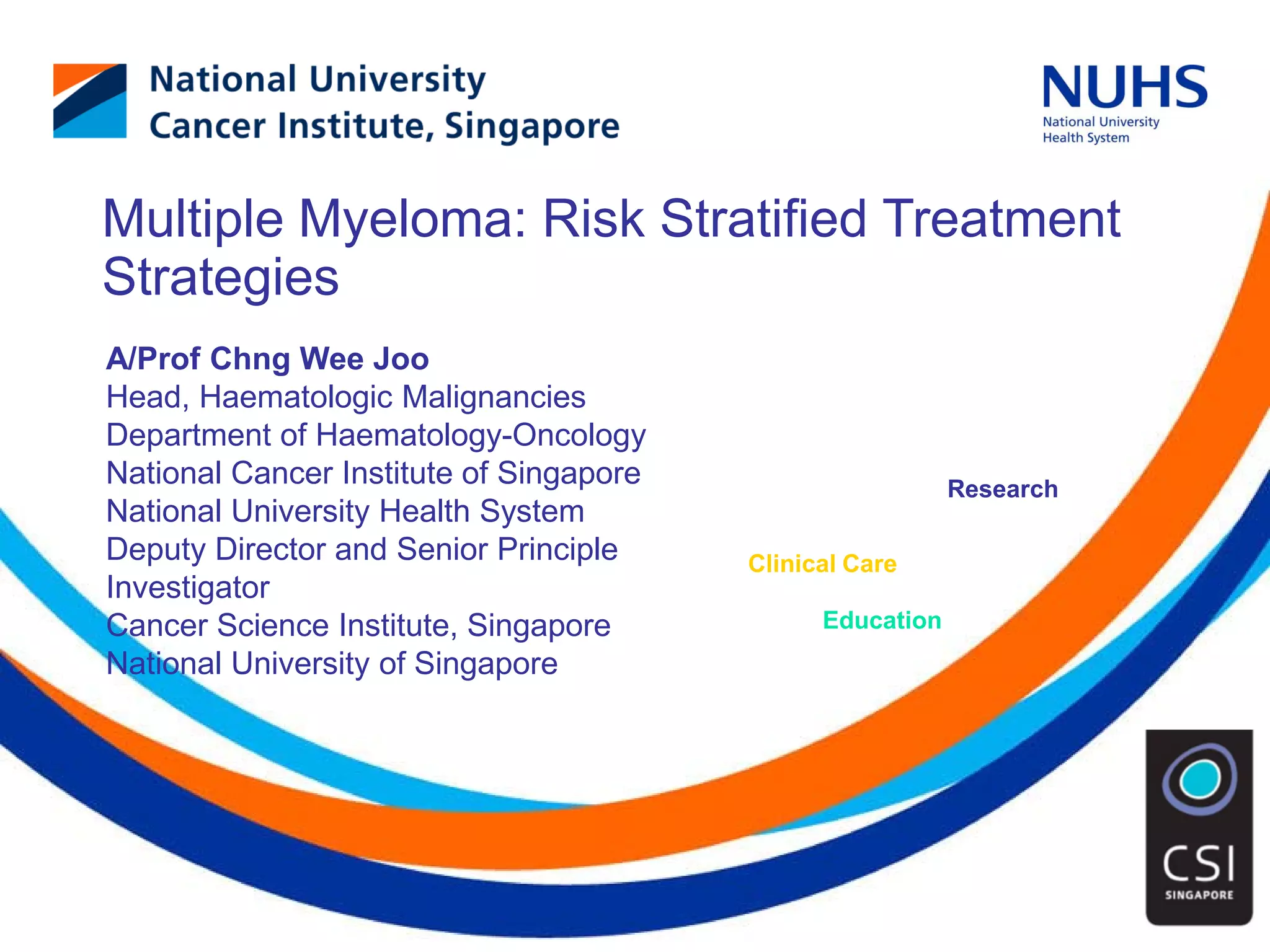 MULTIPLE MYELOMA RISK STRATIFICATION | PDF
