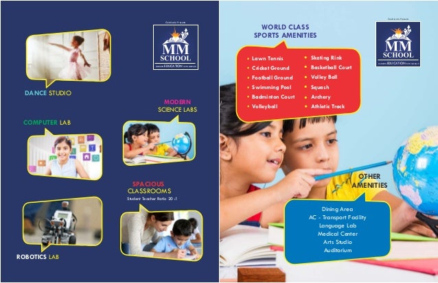 mm school brochure international school in chhattisgarh school brochers