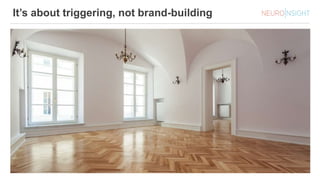 It’s about triggering, not brand-building
 