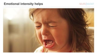 Emotional intensity helps
 