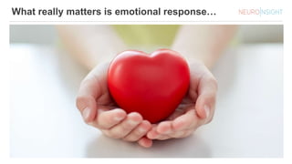 What really matters is emotional response…
 