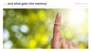 … and what gets into memory
 