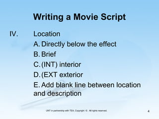Script Writing | PPT