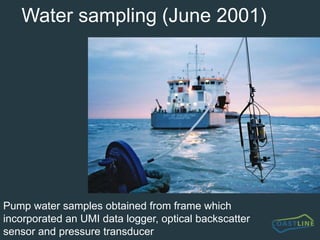 modelling of wave and current dynamicsNorth NAB Project Site – why? Area 122/3 is located to the east of the Isle of Wight, on the south coast of the UK in the English Channel.  Although the amount of aggregates removed from this area is quite low (150,000 tonnes per year), its is probably one of the most intensively dredged sites per unit area.The area had been exploited for almost 10 years prior to our survey, so any impact of intensive dredging at this site should be apparent in our surveysThe material is not significantly screened, but of the 11 licence areas on the south coast of UK, 9 involve non-screened cargoes.