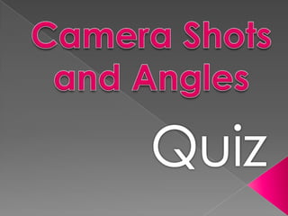 Camera Shots and Angles Quiz 
