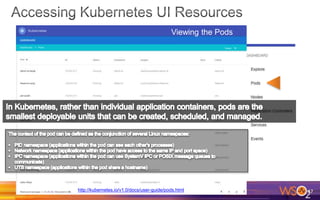 47
Viewing the Pods
http://kubernetes.io/v1.0/docs/user-guide/pods.html
 
