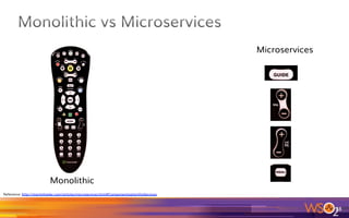 o  Quick deployments
o  You are deploying a loosely-coupled, modular
component only J
o  Not a huge EAR with dozens of Jars as you used to do in
a monolithic enterprise App
28	
 