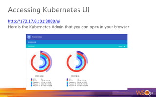 o  Kubernetes UI
o  Nodes
o  Services
o  Pods
o  General Info
o  Pet Store Admin (PHP App)
o  Pet Store Site (PHP App)
43	
 