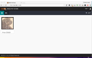 63	
You will need to browse the service: store-fe
http://	 Node	Server	IP:	 Node	Port	
Ex:	http://172.17.8.102:31466/	
 