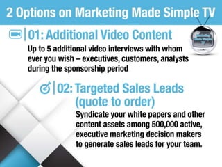 Marketing Made Simple TV Sponsorship Value