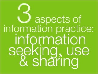 Information practices for leadership in collaborative work