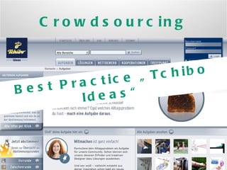 Crowdsourcing Best Practice „Tchibo Ideas“ 