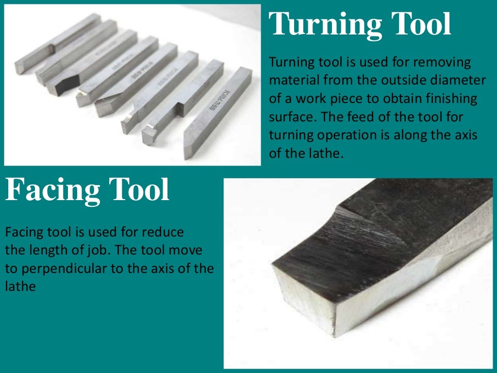 Basic Tools of Lathe Machine and their operations