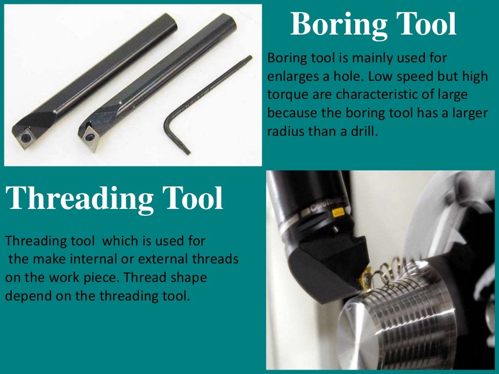 Basic Tools of Lathe Machine and their operations