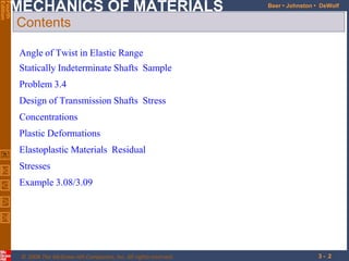 Comprehensive Analysis of Torsion in Mechanics of Materials | PDF