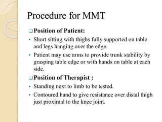 Mmt f0r hip | PPTX