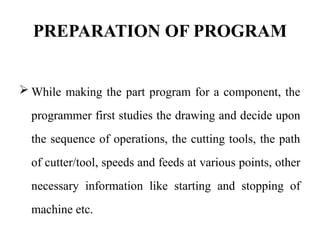 MMT final CNC part programming mechanical engineering | PPTX