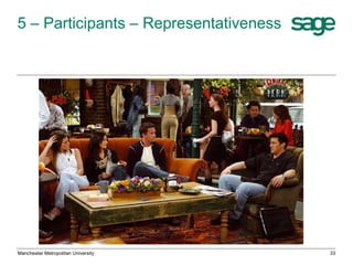 5 – Participants – Representativeness

Manchester Metropolitan University

33

 