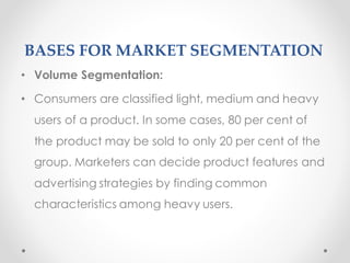 Marketing segmentation, Needs , Basics of segmentation | PDF