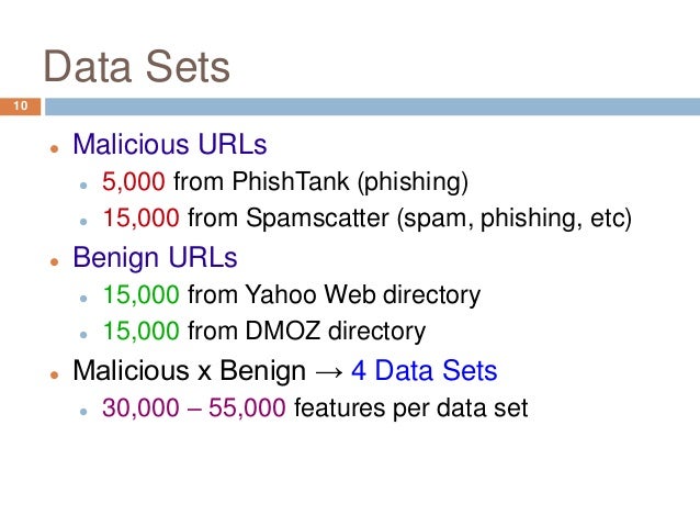 Malicious url detection using machine learning
