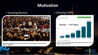 Motivation
• Growing Devices • Growing Traffic
7 August 2016
 