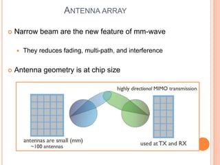 Millimeter Wave mobile communications for 5g cellular | PPTX
