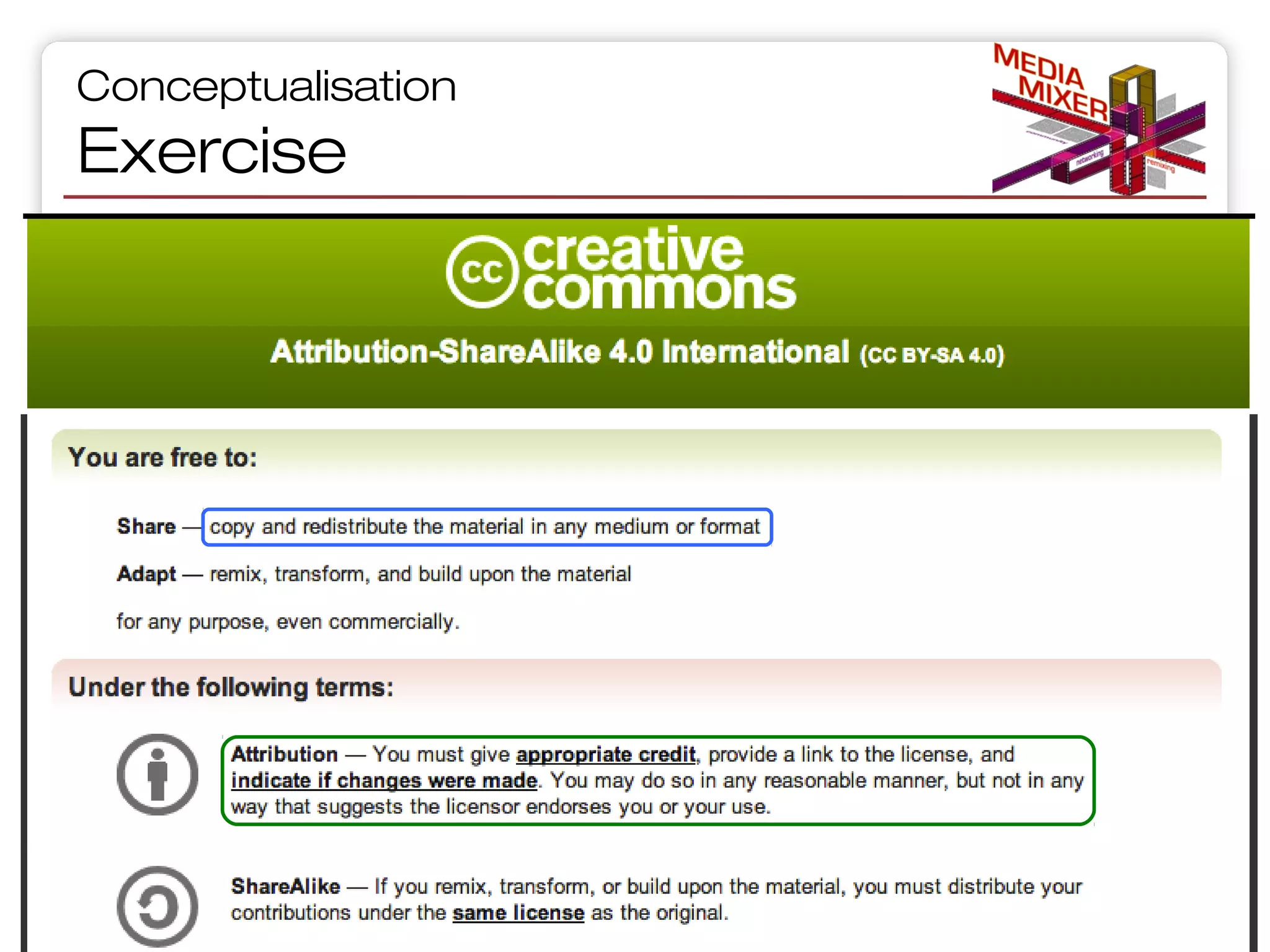 Conceptualisation

Exercise

Slide 45 of 65

 