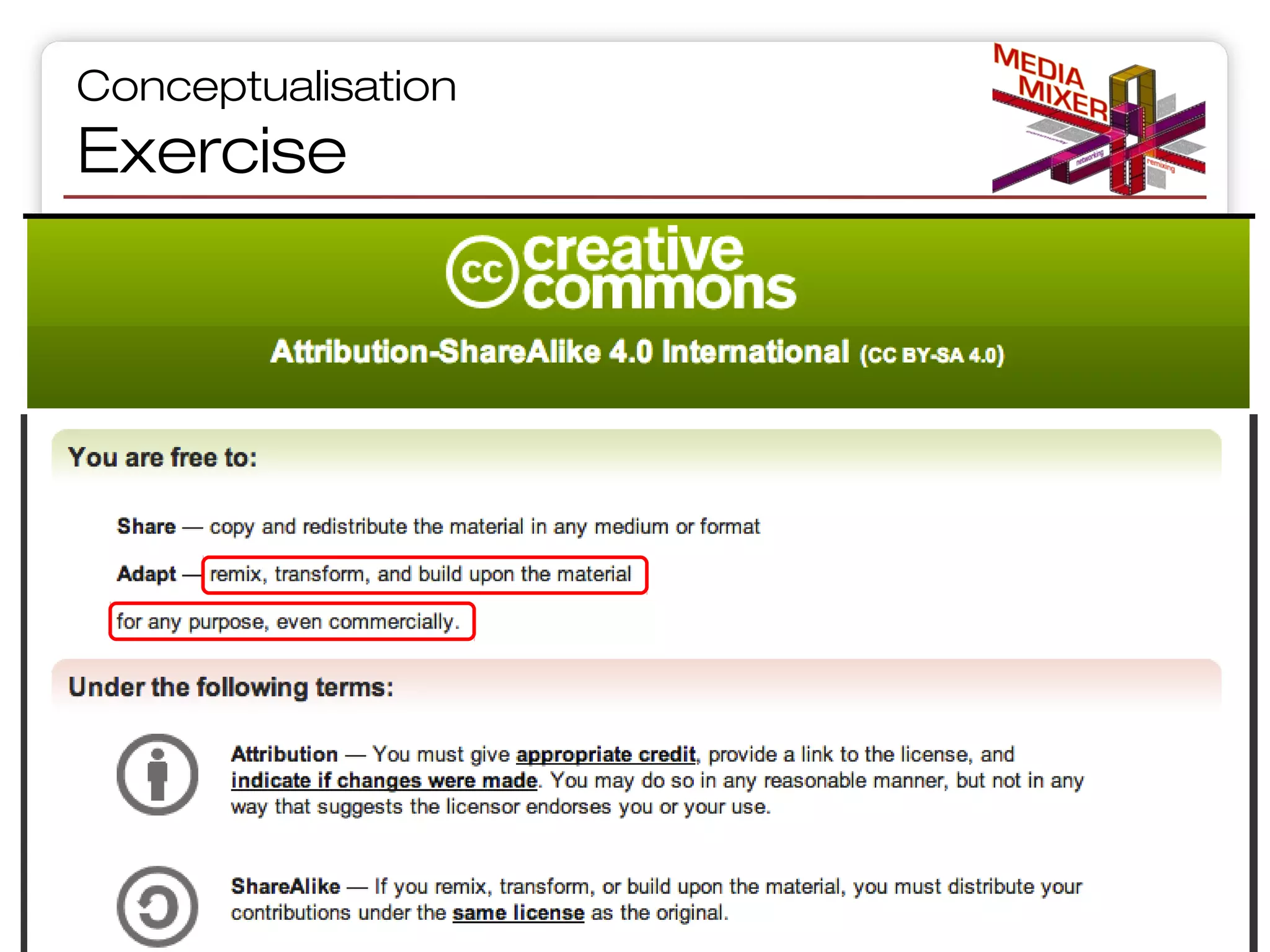 Conceptualisation

Exercise

Slide 47 of 65

 