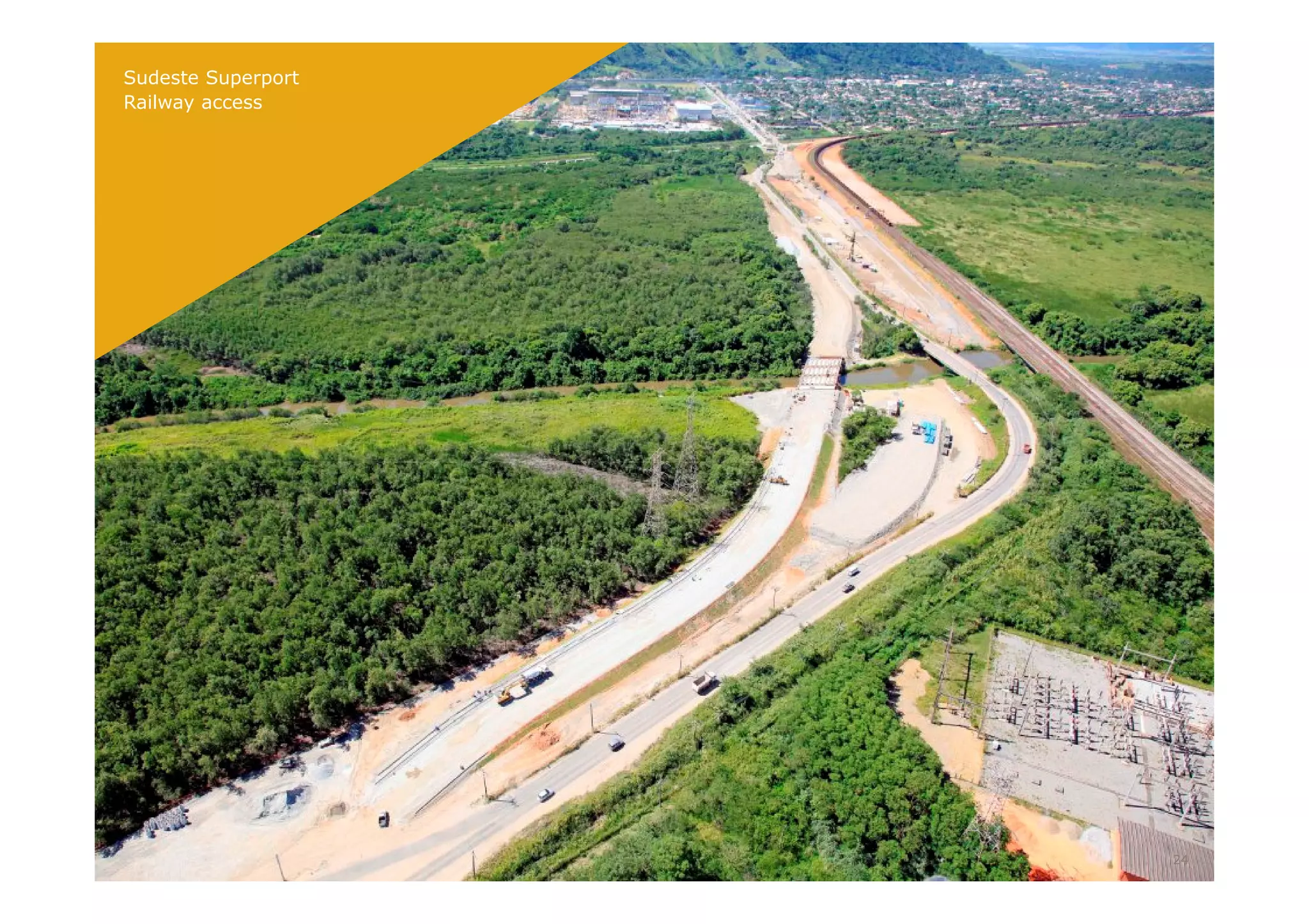 Sudeste Superport
Railway access
24
 