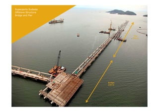 Superporto Sudeste
Offshore Structure
Bridge and Pier




                               Pier
                              766 m




                     Bridge
                     250 m
 