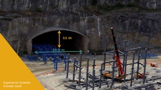 11 m
20.5 m
Superporto Sudeste
Entrada túnel
31
 