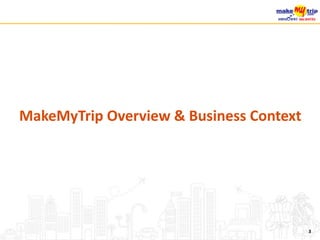 MakeMyTrip Overview & Business Context
3
 