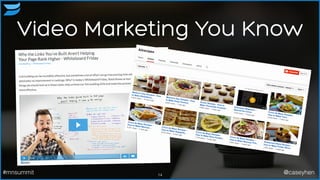Video Marketing You Know
14#mnsummit @caseyhen
 