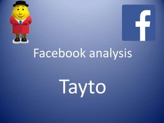 Facebook analysis

Tayto

 