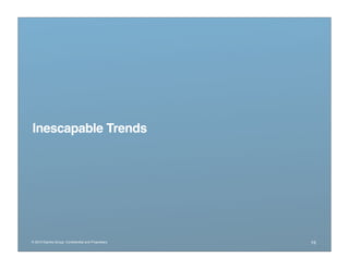 Inescapable Trends




® 2010 Dachis Group. Conﬁdential and Proprietary   15
 