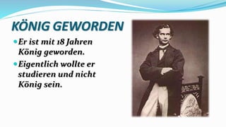 KÖNIG GEWORDEN
Er ist mit 18 Jahren
König geworden.
Eigentlich wollte er
studieren und nicht
König sein.
 