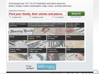 Find your family, their stories and places
 