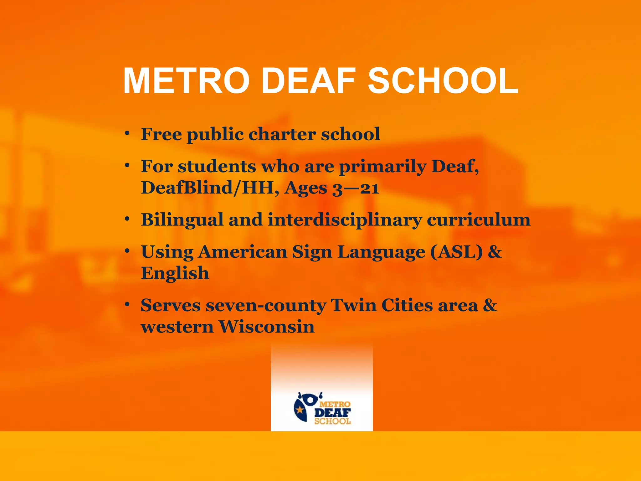 Metro Deaf School Brochure