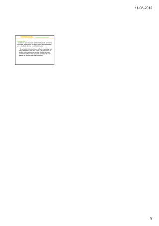 11-05-2012




     TEMPERATURA - CORRENTES MARÍTIMAS

Correntes frias
  Contribuem para um maior arrefecimento do ar no Inverno
e um maior aquecimento no Verão. Assim, estão associadas
a uma amplitude térmica anual mais elevada.

   • As correntes frias provocam uma fraca evaporação, pelo
   que a atmosfera é mais seca. Como o ar seco aquece e
   arrefece mais rapidamente que o ar húmido, as áreas
   continentais influenciadas por estas correntes são mais
   quentes no Verão e mais frias no Inverno.




                                                                      9
 