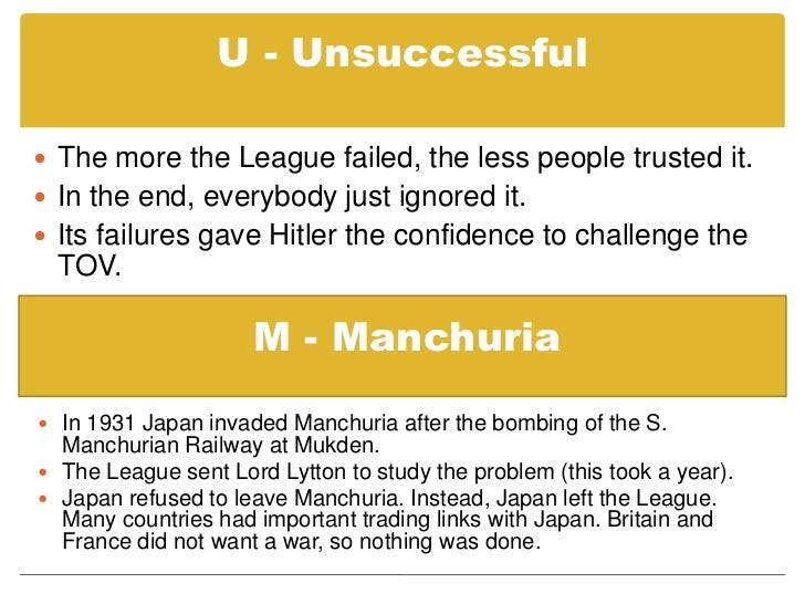league of nations failure Get an answer for 'was the league of nations a success or a failurewas the league of nations a success or a failure' and find homework help for other history. league of nations failure Get an answer for 'was the league of nations a success or a failurewas the league of nations a success or a failure' and find homework help for other history.