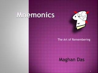 The Art of Remembering
1
Maghan Das
 